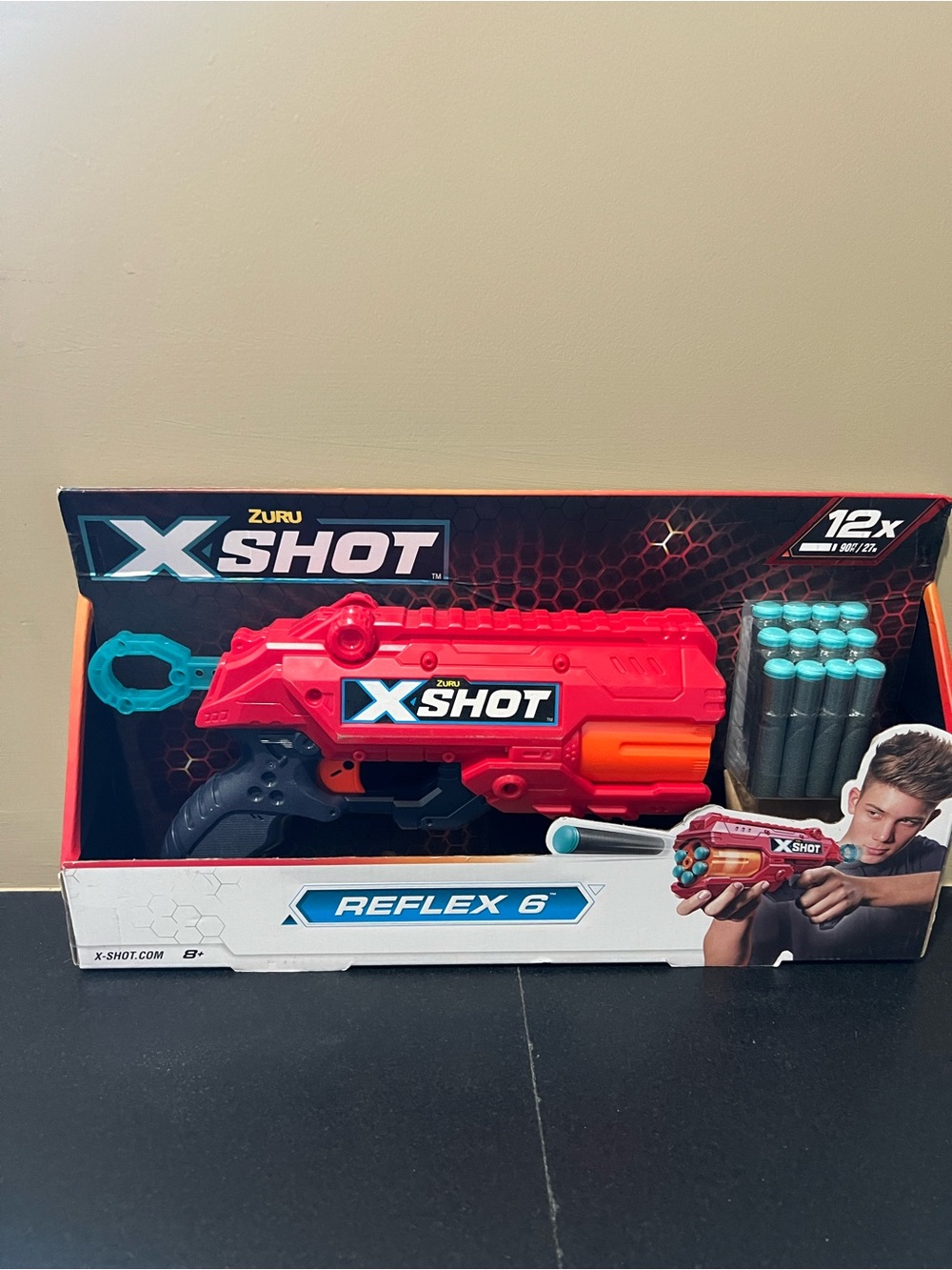X-Shot Reflex 6 Kids Blaster -NIB $15